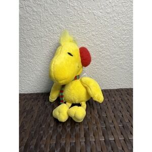 Vintage Hallmark PEANUTS Woodstock Bird With Ear Muffs and Scarf Plush